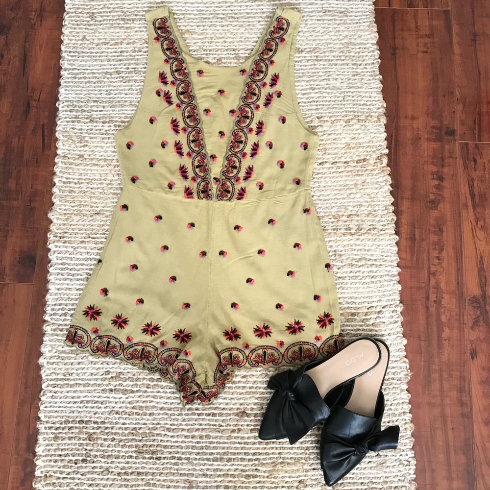 Free People Lila Embroidered Romper (6)